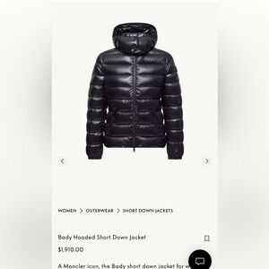 Moncler Glossy Black Puffer Jacket